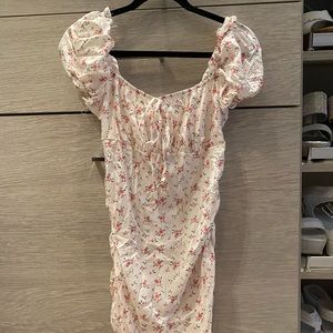 Floral print babydoll dress